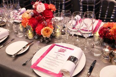 Le menu du Bal de la Rose à Monaco, le 23 mars 2024