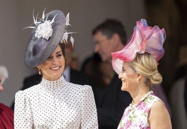 Complices. La princesse de Galles et la duchesse d’Édimbourg à la chapelle Saint-Georges de Windsor en juin 2023.