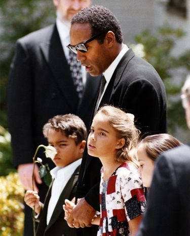 OJ Simpson et ses enfants, Sydney et Justin, en 1994.