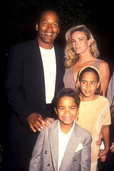 OJ Simpson, Nicole Brown et leurs deux enfants, Sydney et Justin.