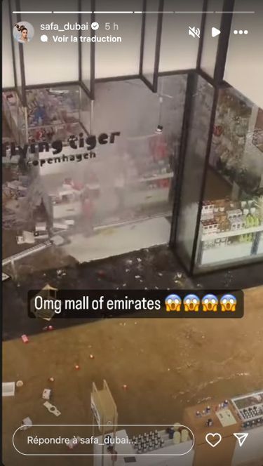 L'emblématique Dubai Mall a également été victime d'inondations.