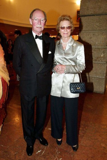 L'ex-grande-duchesse Joséphine-Charlotte et l'ex-grand-duc Jean de Luxembourg, le 5 août 2002