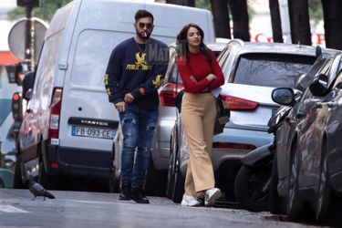 À Paris en mars 2021. Leur fille est alors âgée de 1 mois, ils se connaissent depuis sept ans.