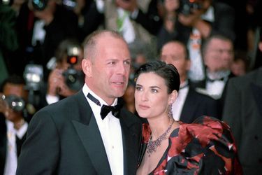 Bruce Willis et Demi Moore au Festival de Cannes en 1997 pour la première du film de Luc Besson 