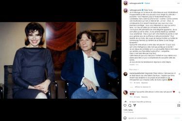 Vahina Giocante répond aux propos de Fanny Ardant dans le magazine Causeur, le 6 juin 2024 sur son compte Instagram.