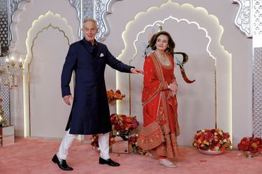 L'ancien Premier ministre britannique Tony Blair et sa femme, Cherie.