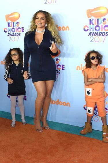 Mariah Carey avec ses enfants Marocain et Monroe - soirée 