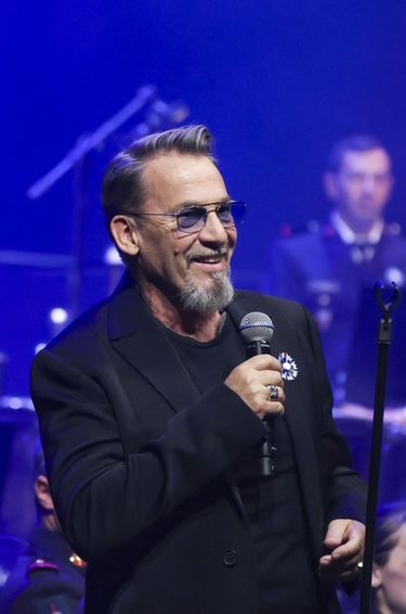 Florent Pagny during the charity concert