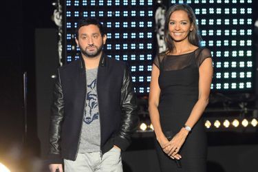 Cyril Hanouna et Karine Le Marchand réunis pour le Téléthon en 2013.