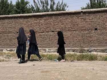 Young girls in Afghanistan.