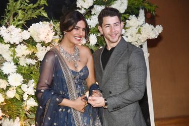 Wedding photos of the second wedding reception of Nick Jonas. Priyanka Chopra in Mumbai, December 19, 2018. bezos, clooney, kardashian… these stars