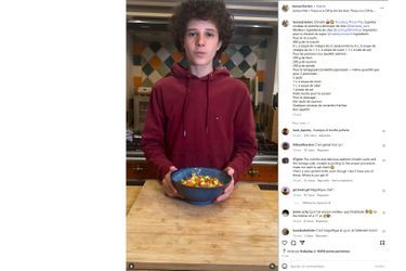 Julien Clerc : son fils Léonard, 17 ans, fan de cuisine et star des réseaux