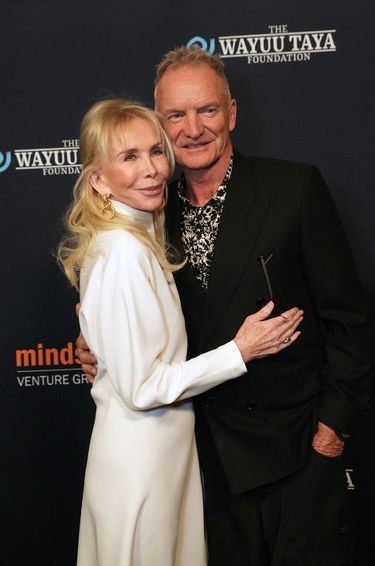 Trudie Styler et Sting lors de la soirée organisée par la Fondation Wayuu Taya, le 11 mars 2025 à Chelsea.
