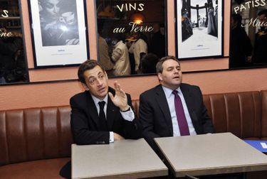 Nicolas Sarkozy et Xavier Bertrand en 2009.