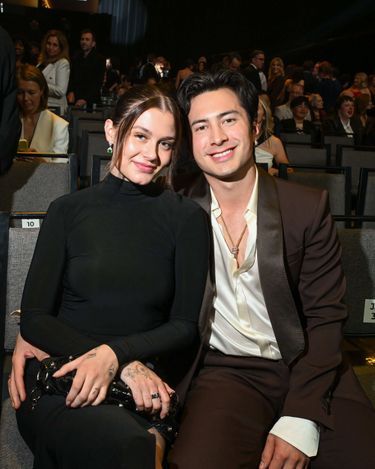 Hudson Williams and his partner on May 31 at the Canadian Screen Awards.