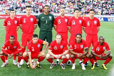 L'équipe d'Angleterre en 2010.