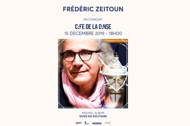 Avant son concert, Fred Zeitoun sera l’invité de Philippe Legrand sur Europe 1 à 19h45 le samedi 14 décembre.