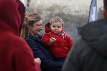 Le prince Charles de Luxembourg et sa maman la princesse Stéphanie à Luxembourg, le 22 février 2022