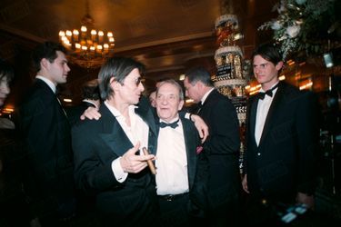 Jacques Dutronc et Jean Carmet au dîner du Fouquet&#039;s, César 1992