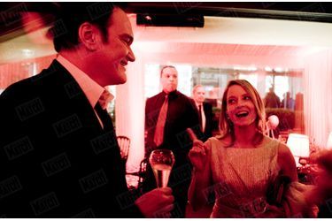 Jodie Foster et Quentin Tarantino, dîner du Fouquet&#039;s après les César 2011
