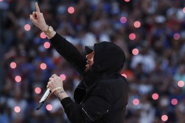 Eminem le 13 février 2022 à Los Angeles. 