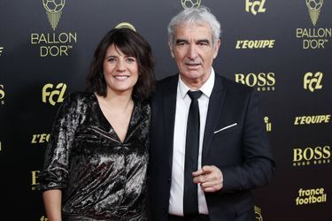 Estelle Denis et Raymond Domenech en décembre 2019