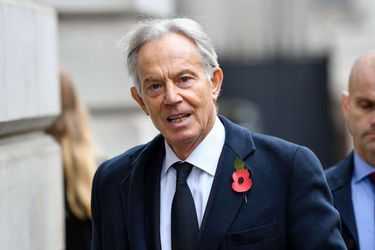 Tony Blair à Londres, le 14 novembre 2021.