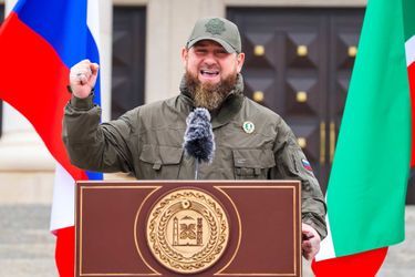 À Grozny, en Tchétchénie, le 25 février 2022.