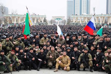 À Grozny, en Tchétchénie, le 25 février 2022.