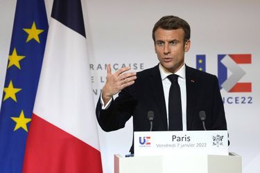Emmanuel Macron, à l&#039;Elysée vendredi. 