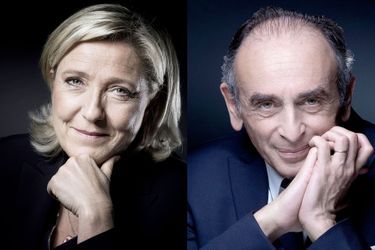 Marine Le Pen et Eric Zemmour.