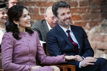 La princesse Mary et le prince héritier Frederik de Danemark, au Koldinghus à Kolding le 31 janvier 2022