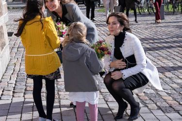 Kate Middleton, duchesse de Cambridge, avec la princesse Mary de Danemark à Copenhague, le 23 février 2022