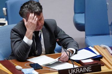 L&#039;ambassadeur ukrainien aux Nations unies Sergiy Kyslytsya.