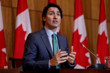 Justin Trudeau le 5 janvier 2022.