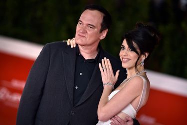 Quentin Tarantino et Daniella Pick à Rome le 19 octobre 2021.