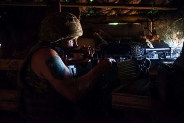Des soldats ukrainiens de la 93e brigade Cold Yar, sur la ligne de front de Donetsk, à l&#039;est de l&#039;Ukraine.