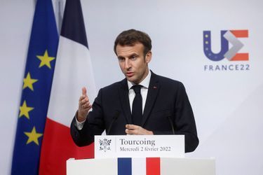 Emmanuel Macron, le 4 février 2022.