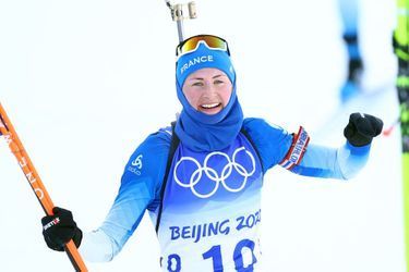 Justine Braisaz-Bouchet a remporté la mass start vendredi en biathlon.