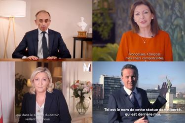 Plusieurs candidats à l'Elysée dont Eric Zemmour, Marine Le Pen, Anne Hidalgo et Nicolas Dupont-Aignan ont présenté leurs voeux aux Français avant ceux d'Emmanuel Macron.