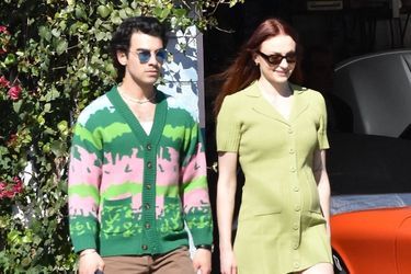 Joe Jonas et Sophie Turner à Los Angeles le 16 février 2022