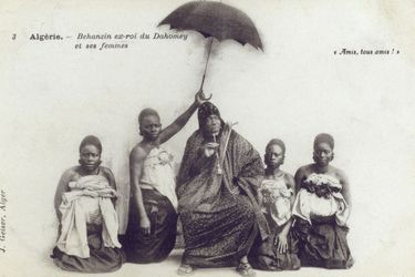 L&#039;ex-roi du royaume de Dahomey Béhanzin.