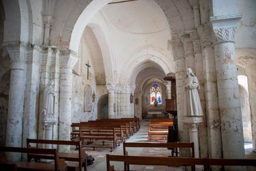 L&#039;église de La Celle-Guenand, en région Centre-Val de Loire.
