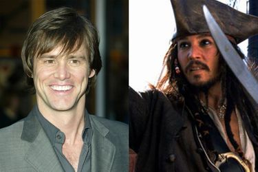 Jim Carrey en 2003 - Johnny Depp joue Jack Sparrow dans «Pirates des Caraïbes : La Malédiction du Black Pearl» sorti en 2003. 