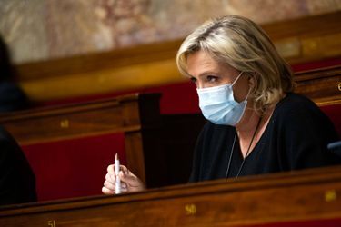 Marine Le Pen, à l&#039;Assemblée le 4 janvier. 