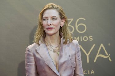 Cate Blanchett à la cérémonie des Goya Awards, à Valence (Espagne), le 12 février 2022.
