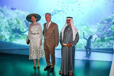 La reine Mathilde et le roi des Belges Philippe à l’Expo-2020 à Dubaï, le 5 février 2022