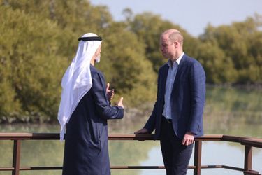 Le prince William et le cheikh Khalid ben Mohammed ben Zayed Al Nahyane.