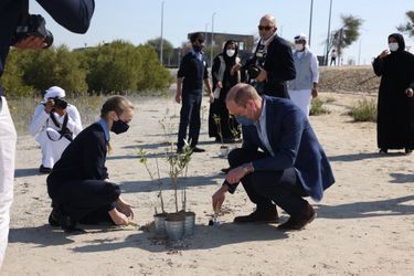 Le prince William a planté un arbre, le 10 février 2022.