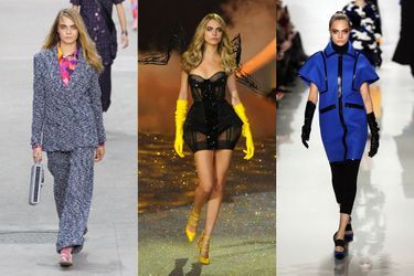 Cara Delevingne, 22 ans, la future Kate Moss défile pour les plus grands comme Chanel, Fendi, Givenchy...
